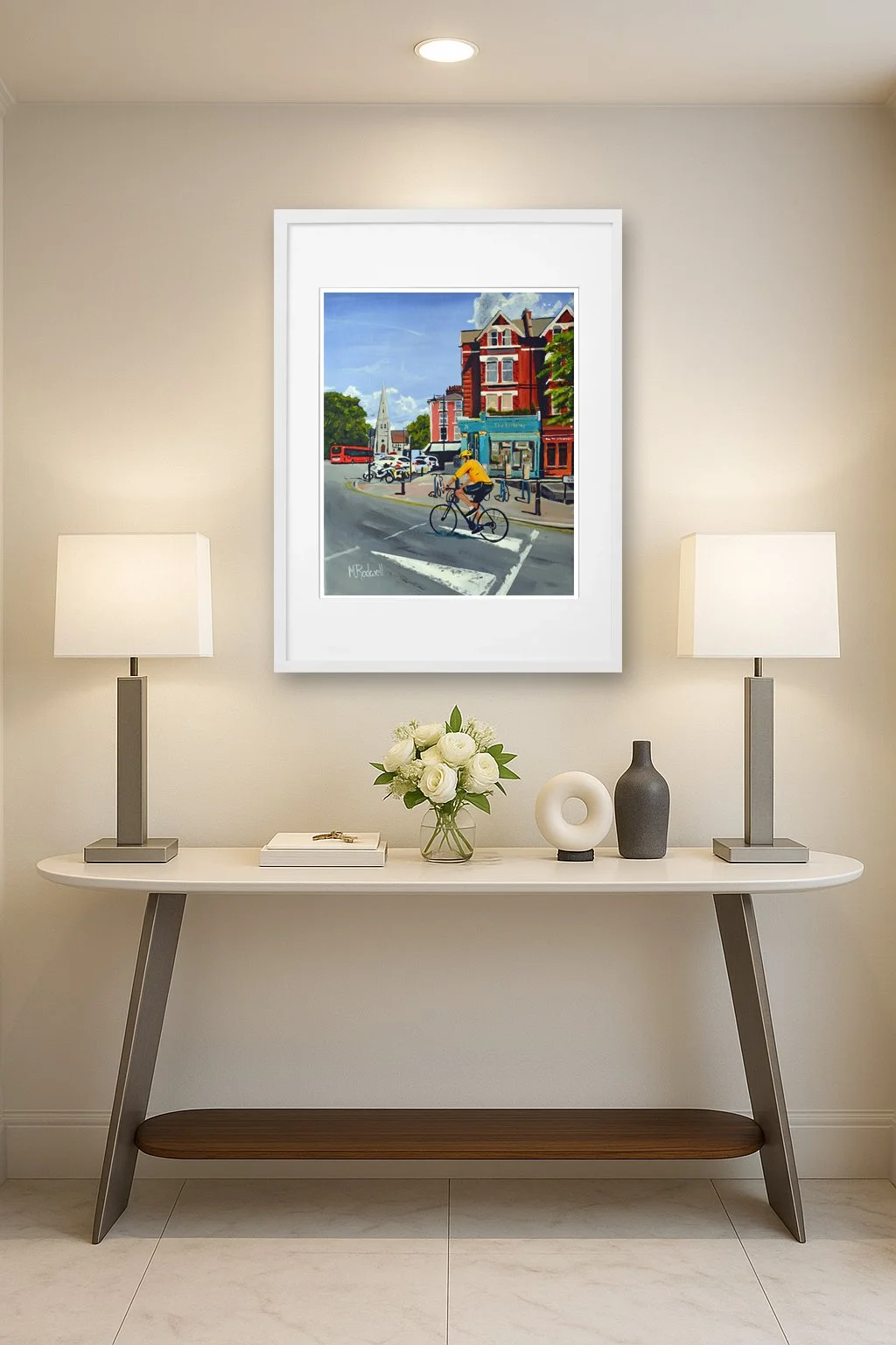 Limited Edition Blackheath Acrylic Print | Tranquil Vale Cyclist